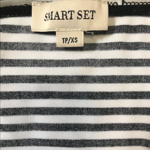 Black and White Striped Tank - Picture 3 of 4